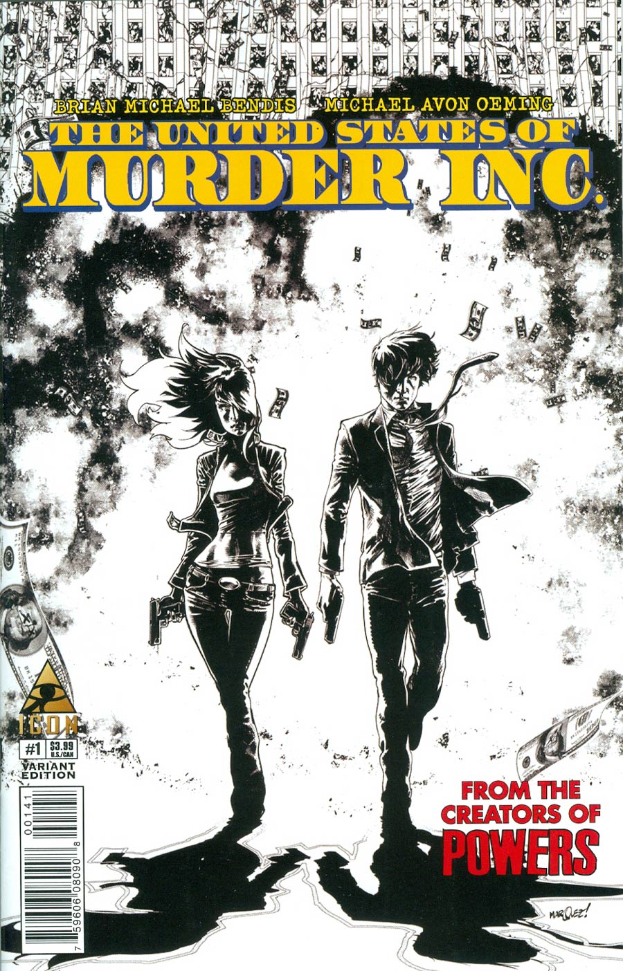 United States Of Murder Inc #1 Cover D Incentive David Marquez Variant Cover
