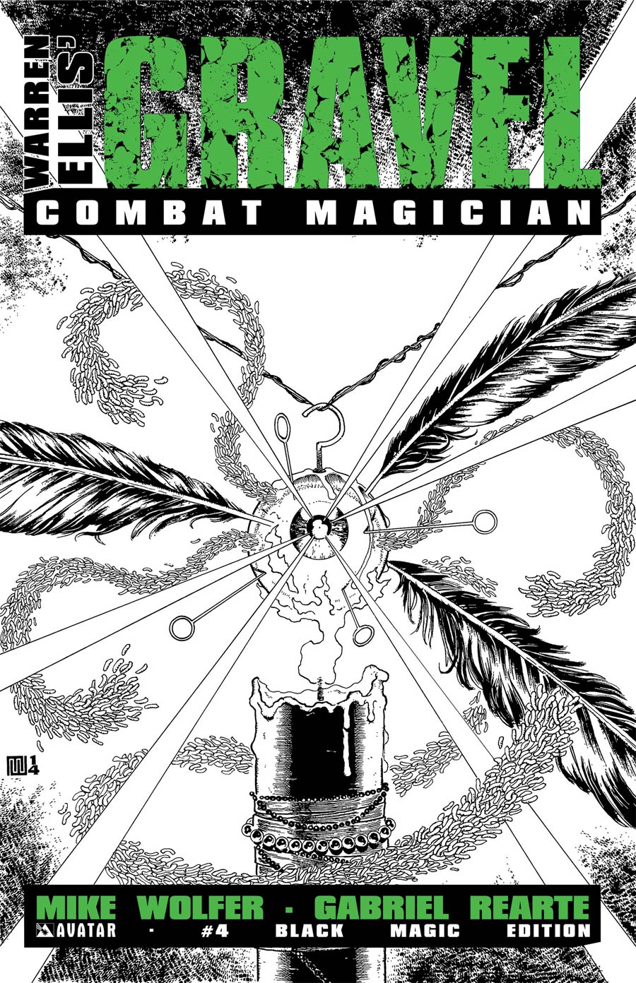 Gravel Combat Magician #4 Cover D Incentive Black Magic Cover