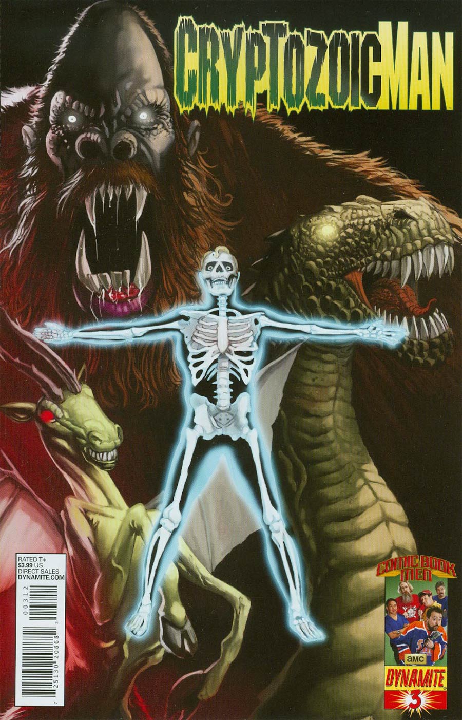 Cryptozoic Man #3 Cover C 2nd Ptg Walter Flanagan Variant Cover