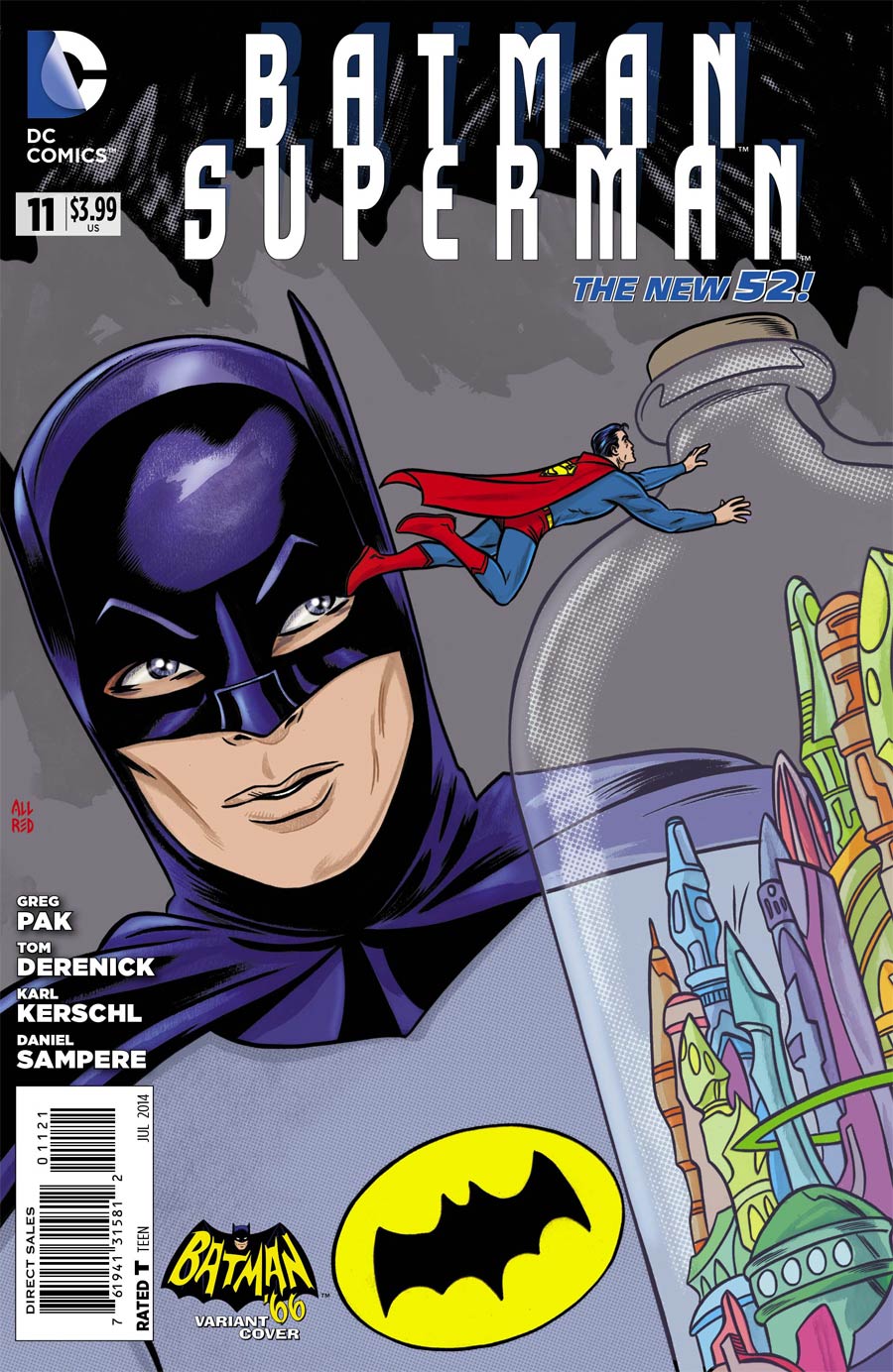 Batman Superman #11 Cover D Incentive Mike Allred Batman 66 Variant Cover
