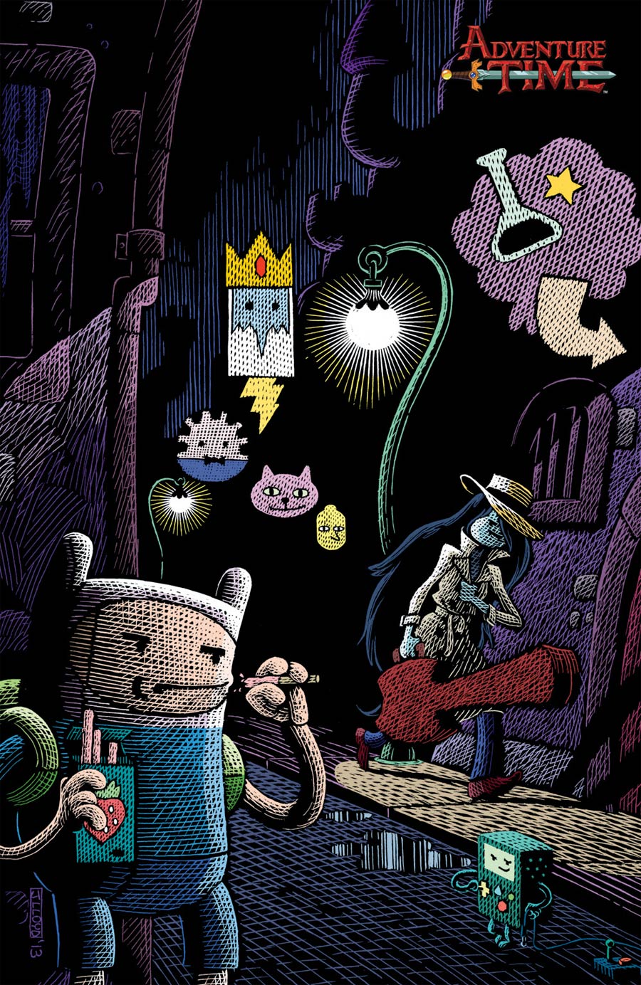 Adventure Time #28 Cover C Incentive James Lloyd Virgin Variant Cover