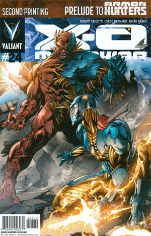 X-O Manowar Vol 3 #24 Cover C 2nd Ptg Diego Bernard Variant Cover (Armor Hunters Prelude)