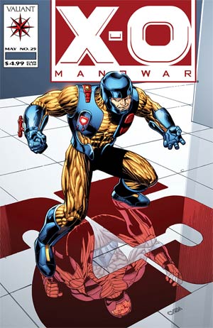 X-O Manowar Vol 3 #25 Cover D Incentive Sean Chen Throwback Variant Cover (Armor Hunters Part 0)