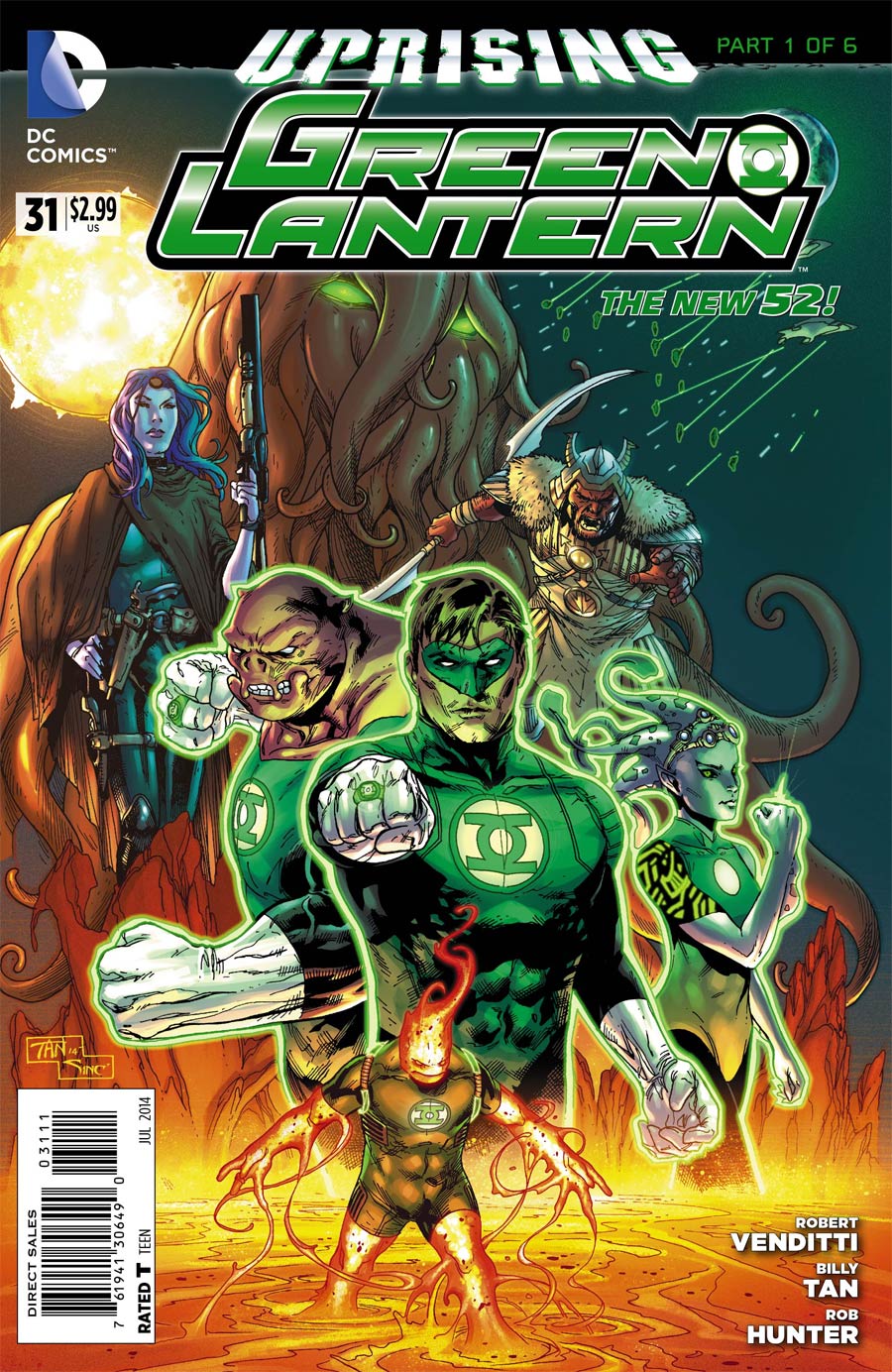 Green Lantern Vol 5 #31 Cover C Combo Pack Without Polybag (Uprising Part 1)