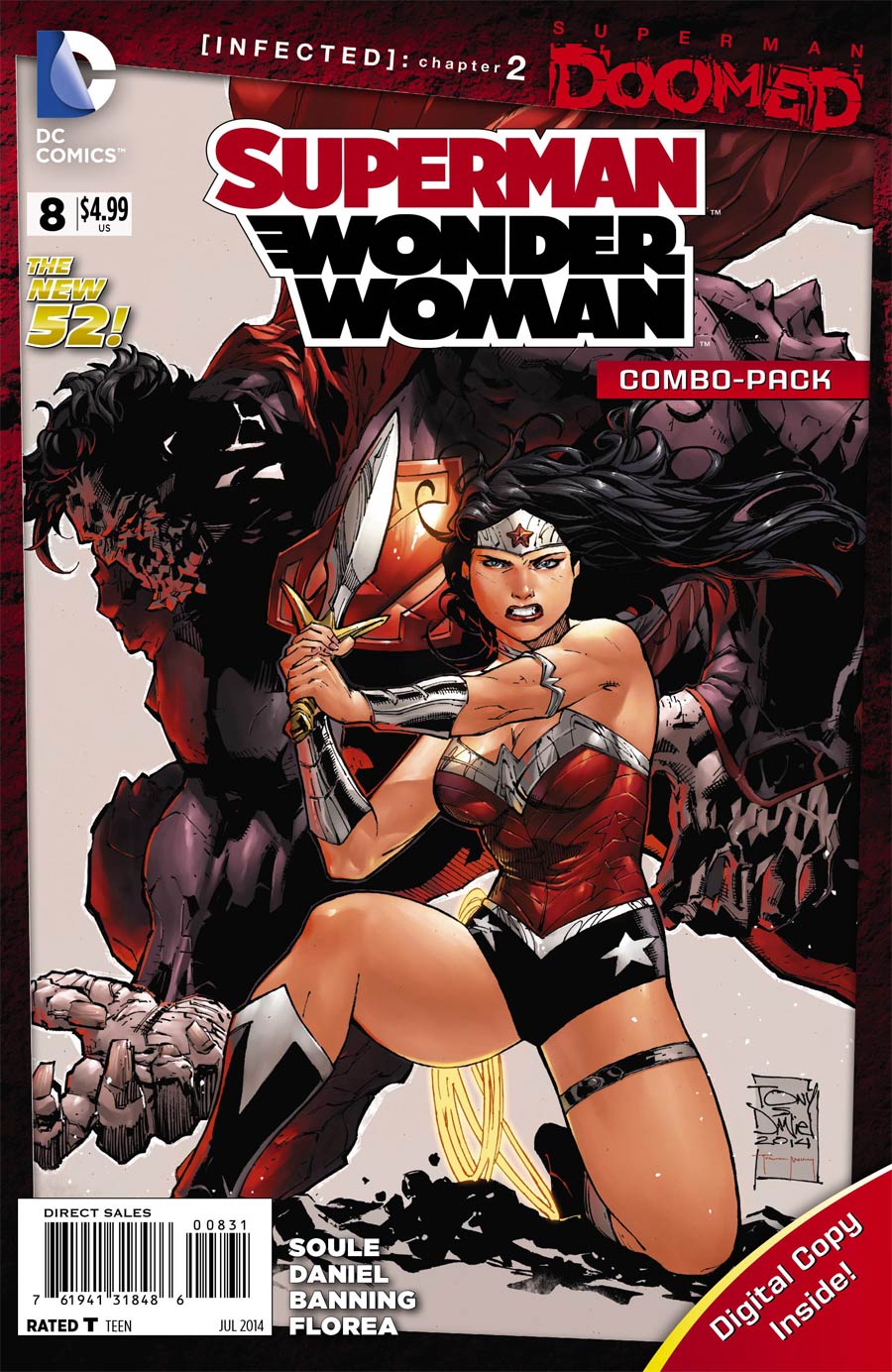 Superman Wonder Woman #8 Cover C Combo Pack Without Polybag (Superman Doomed Tie-In)