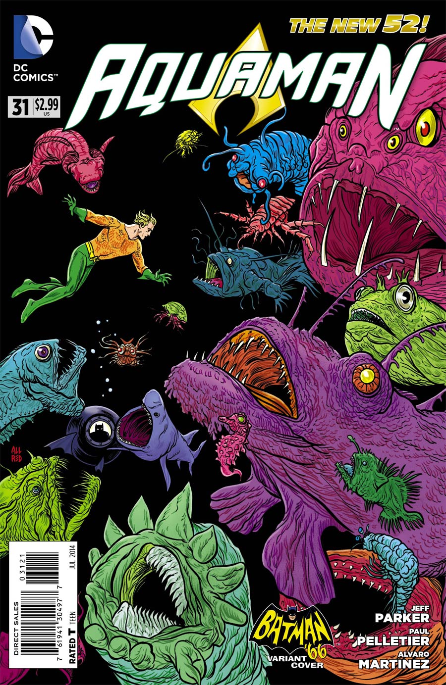 Aquaman Vol 5 #31 Cover B Incentive Mike Allred Batman 66 Variant Cover
