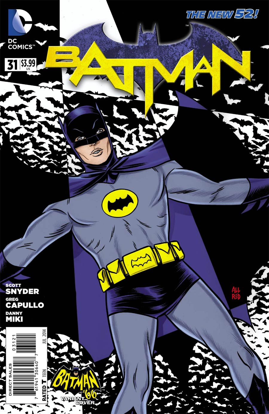 Batman Vol 2 #31 Cover D Incentive Mike Allred Batman 66 Variant Cover (Zero Year Tie-In)