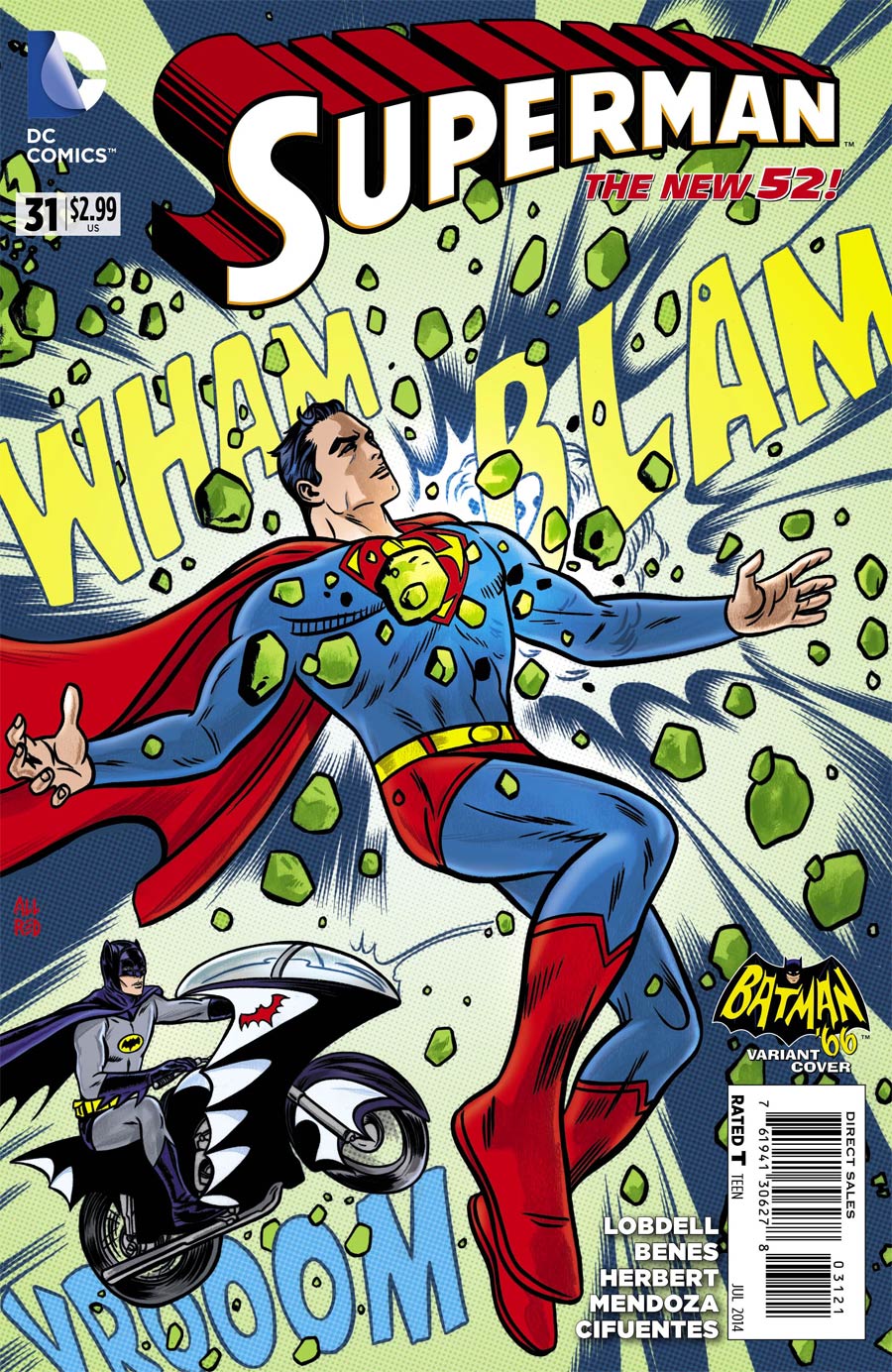 Superman Vol 4 #31 Cover B Incentive Mike Allred Batman 66 Variant Cover (Superman Doomed Tie-In)