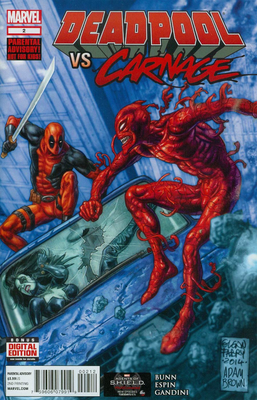 Deadpool vs Carnage #2 Cover B 2nd Ptg Glenn Fabry Variant Cover