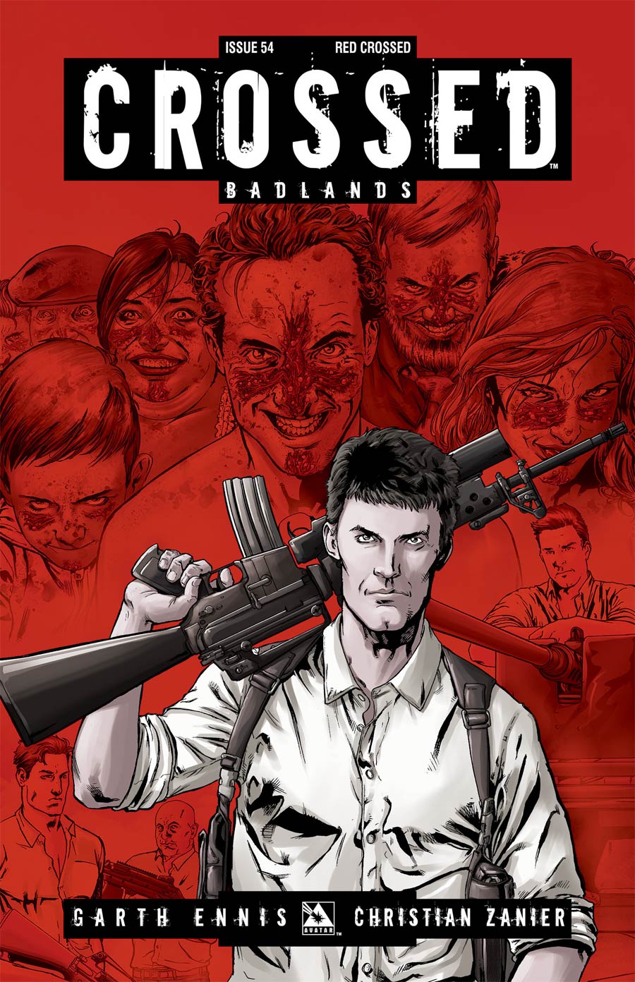 Crossed Badlands #54 Cover E Incentive Red Crossed Edition