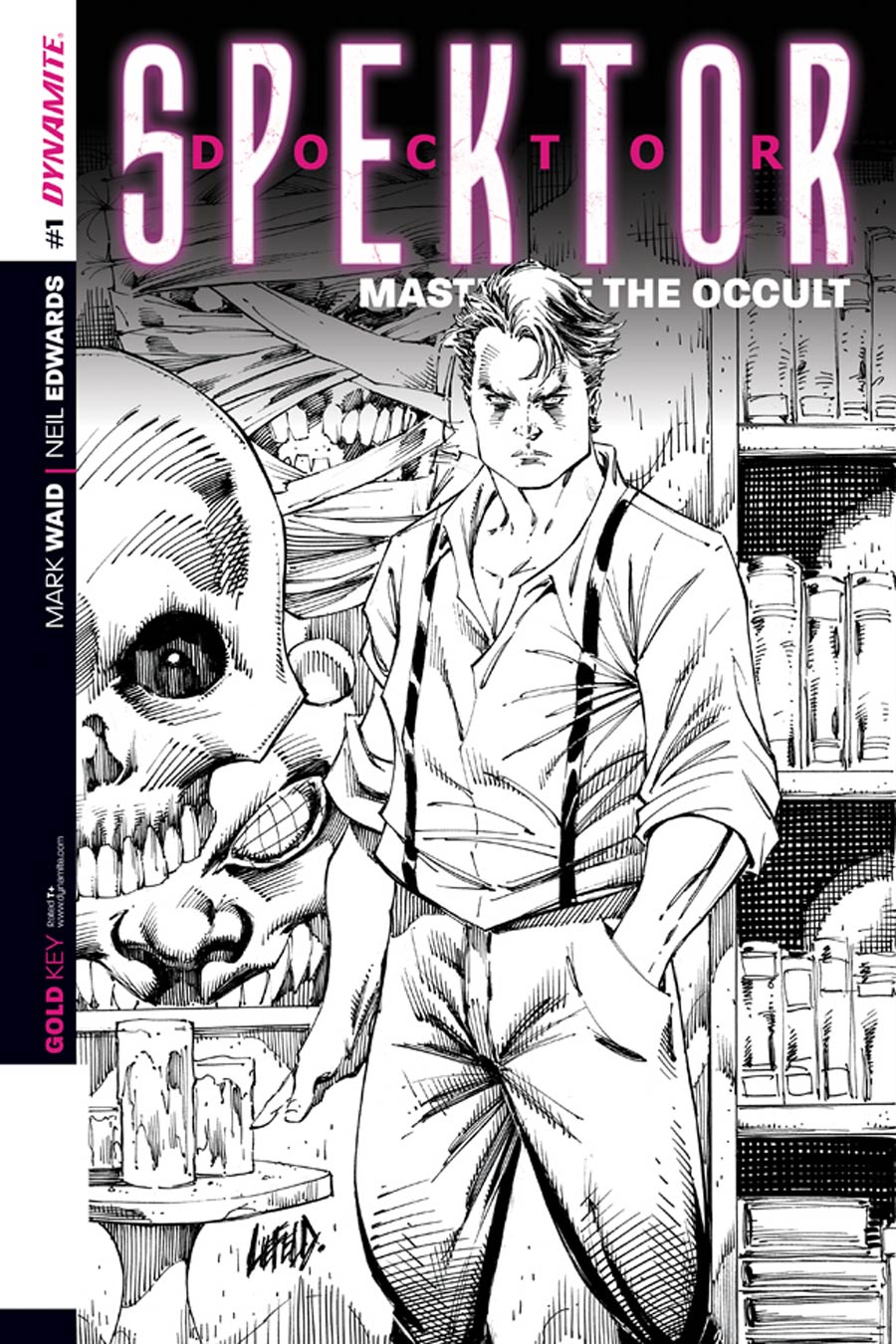 Doctor Spektor Master Of The Occult #1 Cover G Incentive Rob Liefeld Black & White Premium Variant Cover