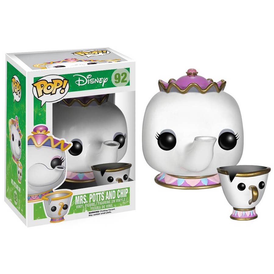 POP Disney 92 Beauty And The Beast Mrs Potts And Chip Vinyl Figure