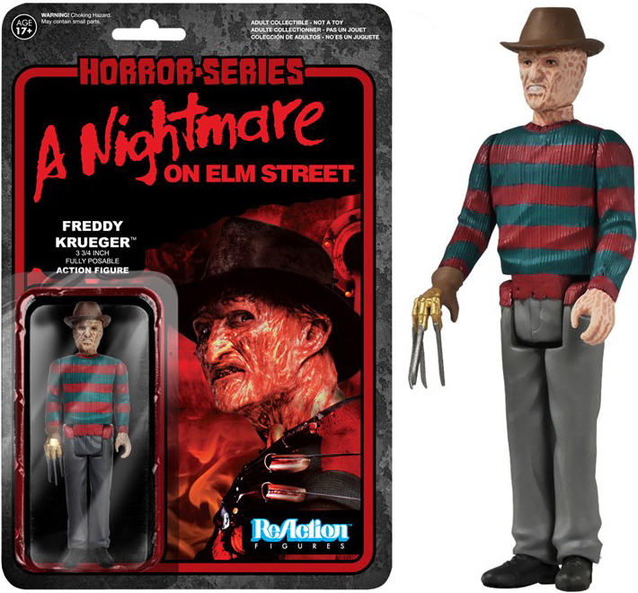 ReAction Horror A Nightmare On Elm Street Freddy Krueger 4-Inch Action Figure