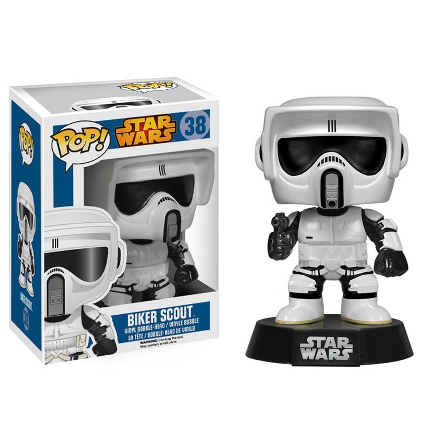 POP Star Wars 38 Biker Scout Vinyl Bobble Head