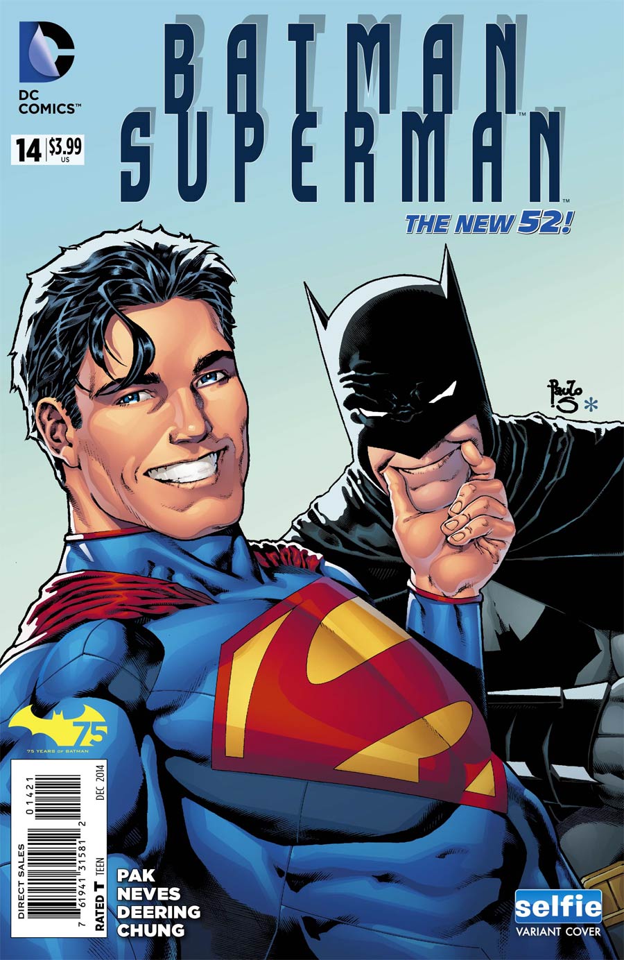 Batman Superman #14 Cover B Variant DC Universe Selfie Cover