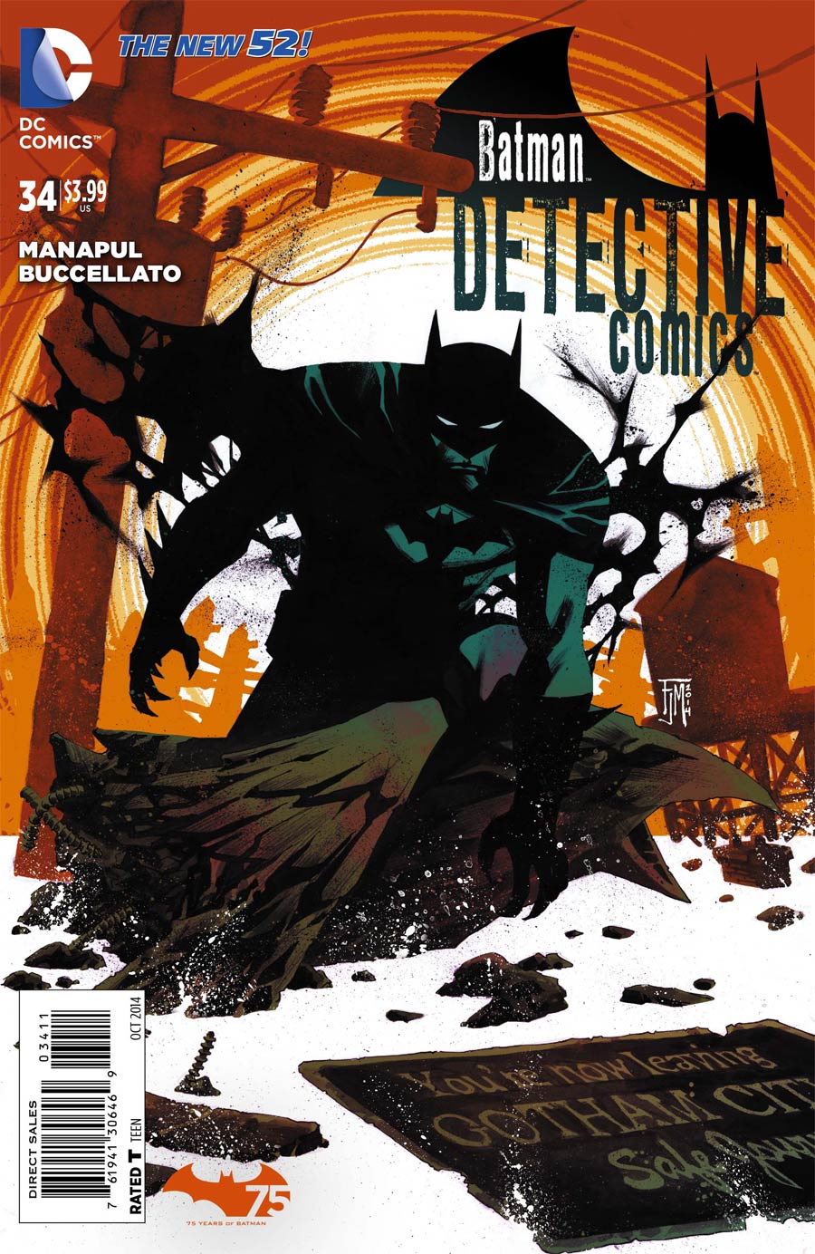 Detective Comics Vol 2 #34 Cover A Regular Francis Manapul Cover