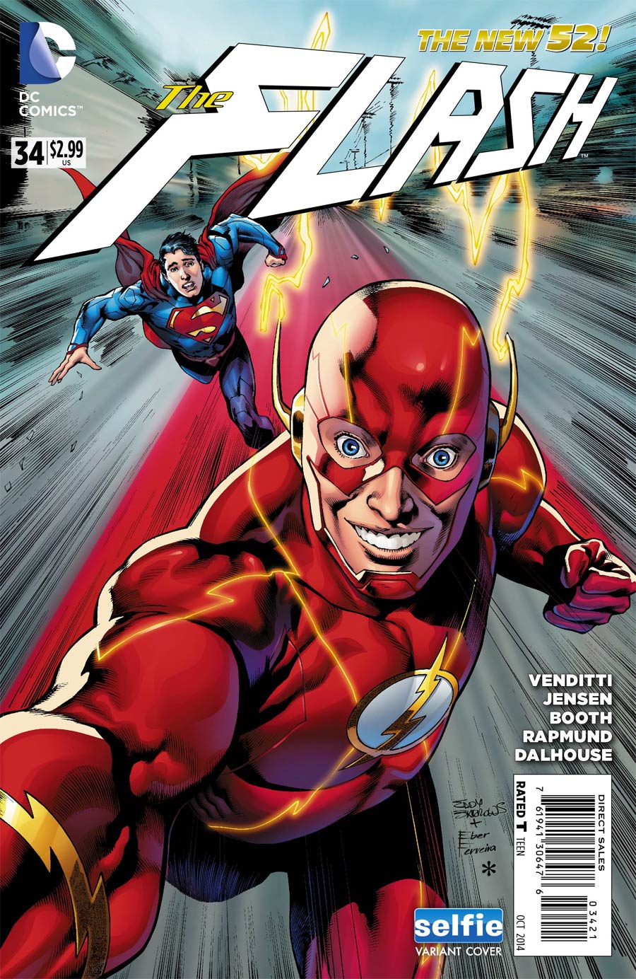 Flash Vol 4 #34 Cover B Variant DC Universe Selfie Cover