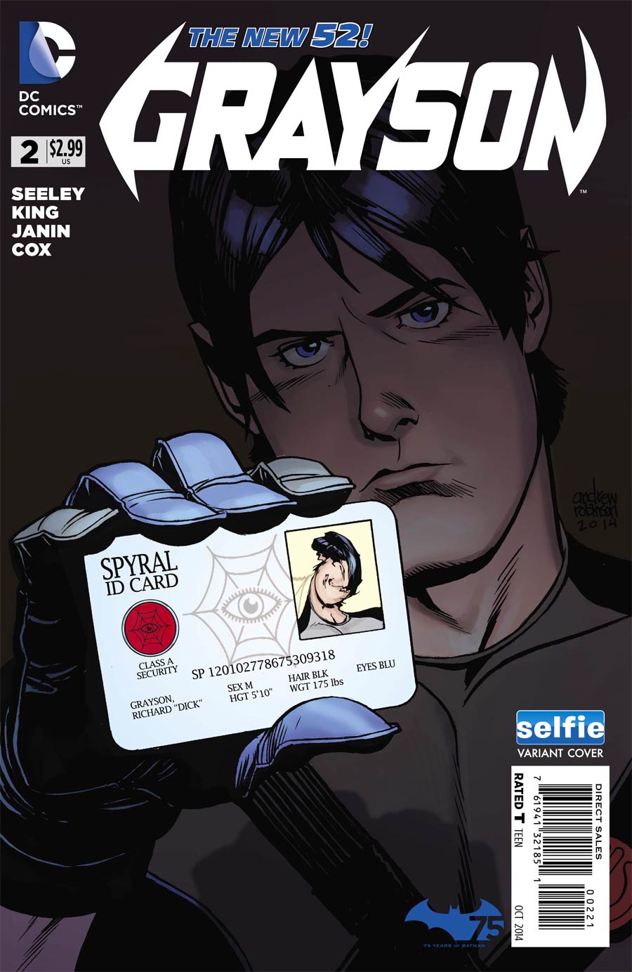 Grayson #2 Cover B Variant DC Universe Selfie Cover