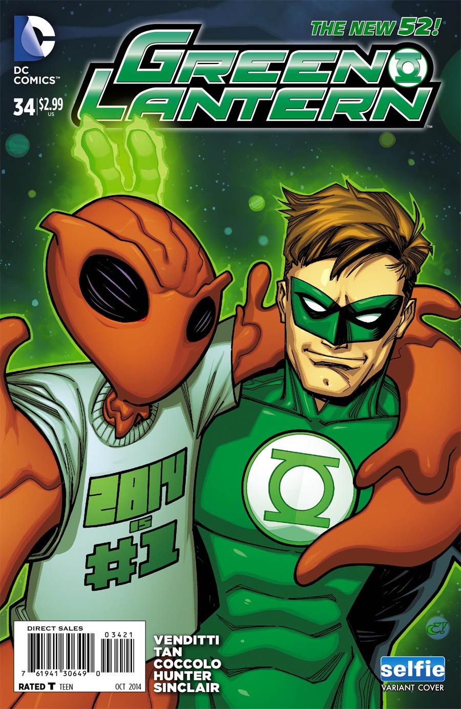 Green Lantern Vol 5 #34 Cover B Variant DC Universe Selfie Cover