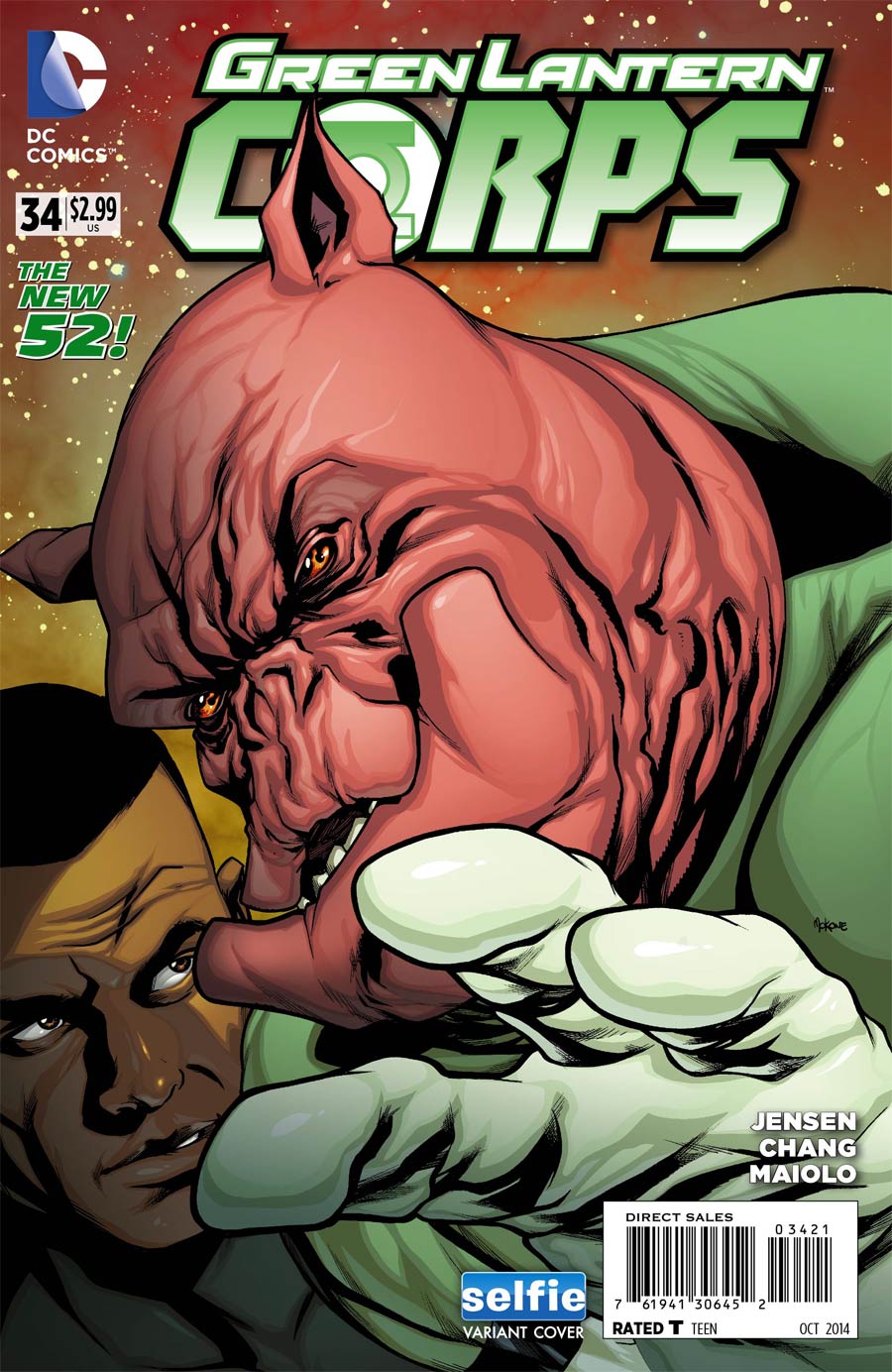 Green Lantern Corps Vol 3 #34 Cover B Variant DC Universe Selfie Cover