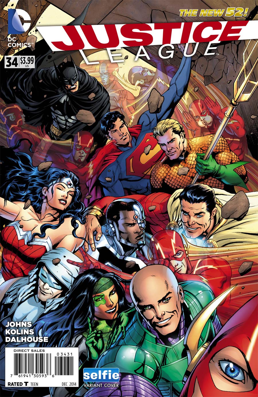 Justice League Vol 2 #34 Cover B Variant DC Universe Selfie Cover