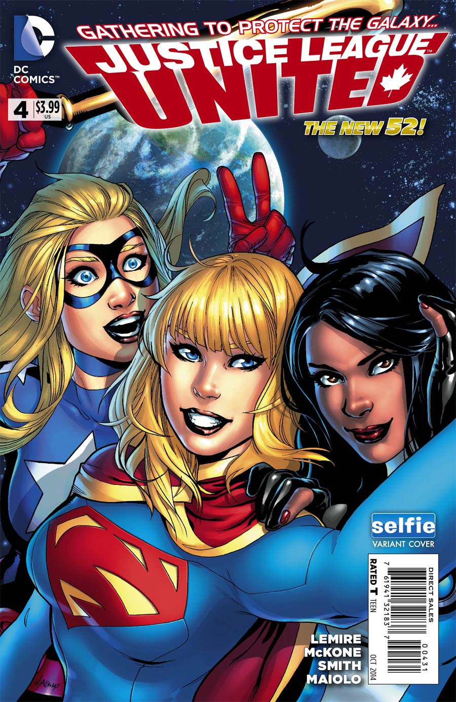 Justice League United #4 Cover B Variant DC Universe Selfie Cover