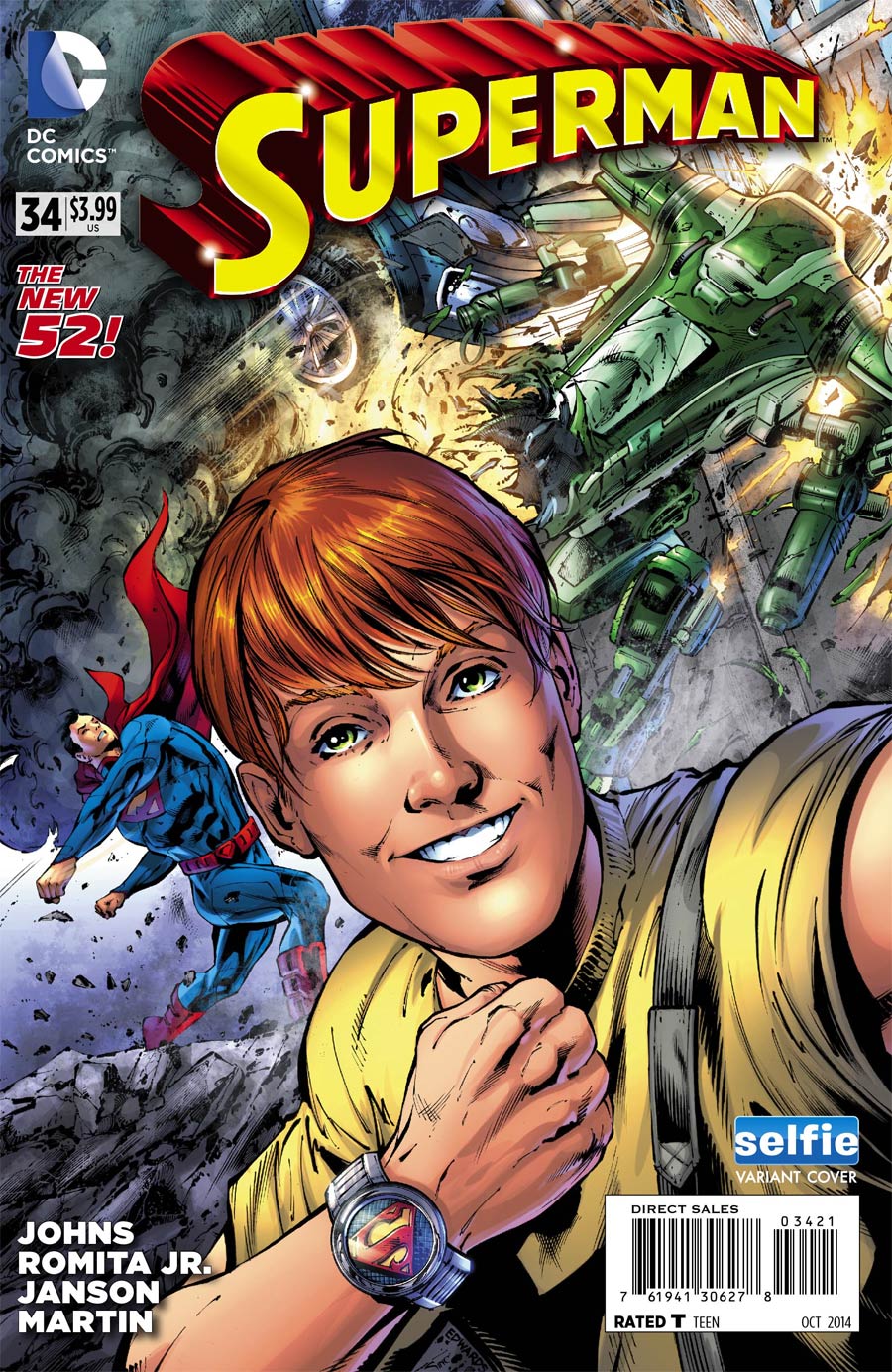 Superman Vol 4 #34 Cover B Variant DC Universe Selfie Cover