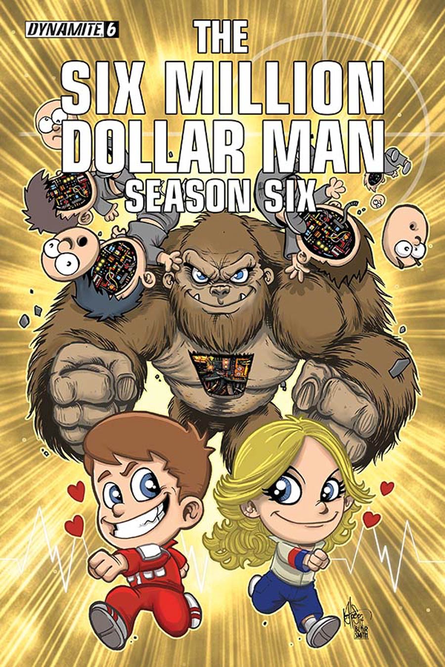 Six Million Dollar Man Season 6 #6 Cover B Variant Ken Haeser Lil Dollar Man Cover