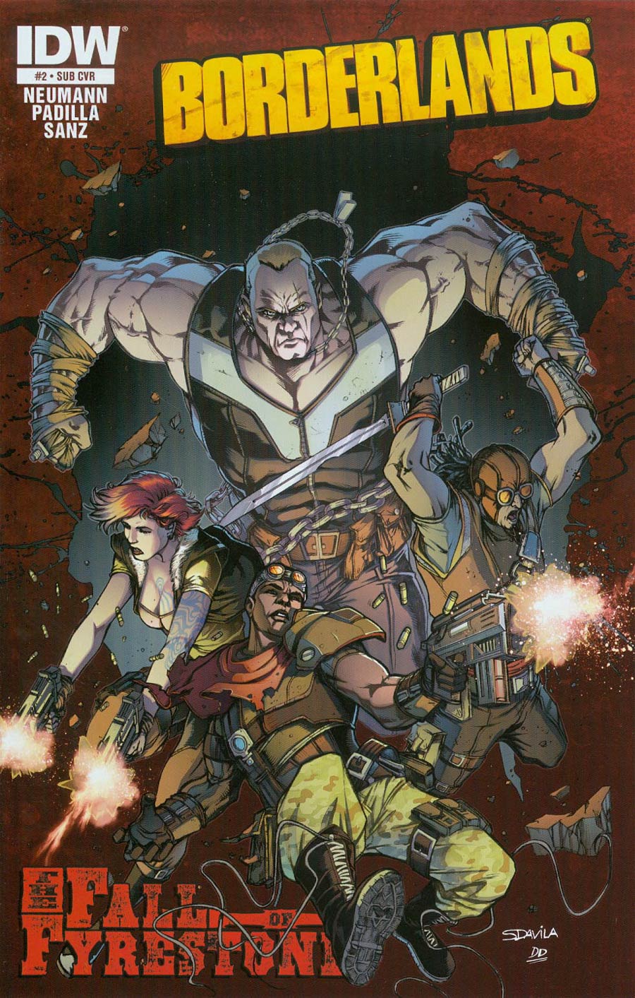 Borderlands Fall Of Fyrestone #2 Cover B Variant Sergio Davila Subscription Cover