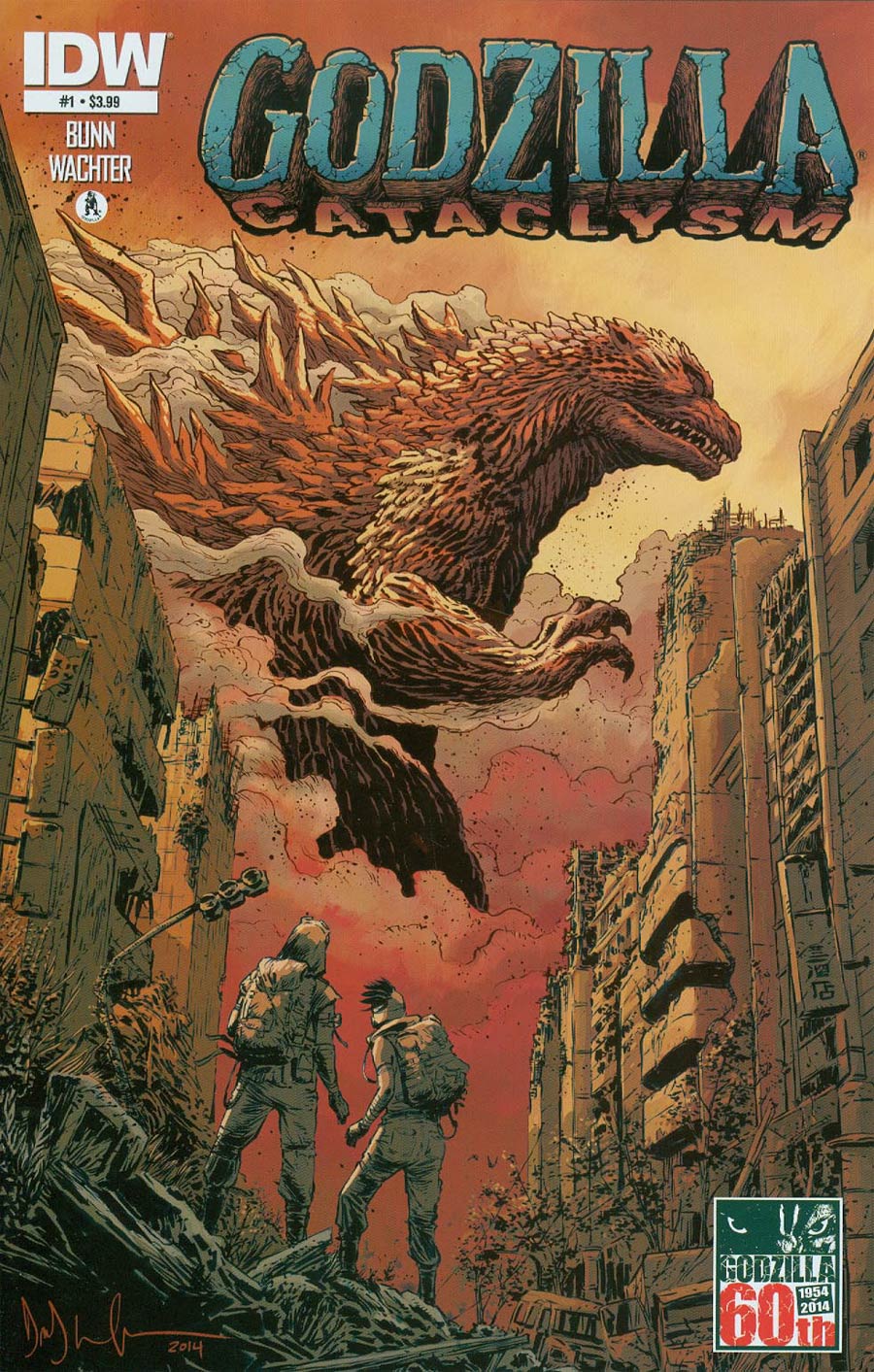 Godzilla Cataclysm #1 Cover A Regular Dave Wachter Cover