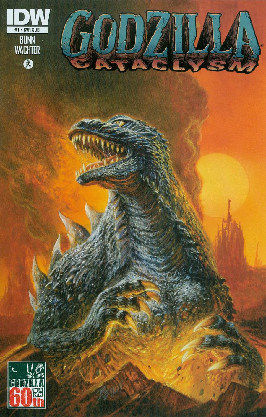 Godzilla Cataclysm #1 Cover B Variant Bob Eggleton Subscription Cover