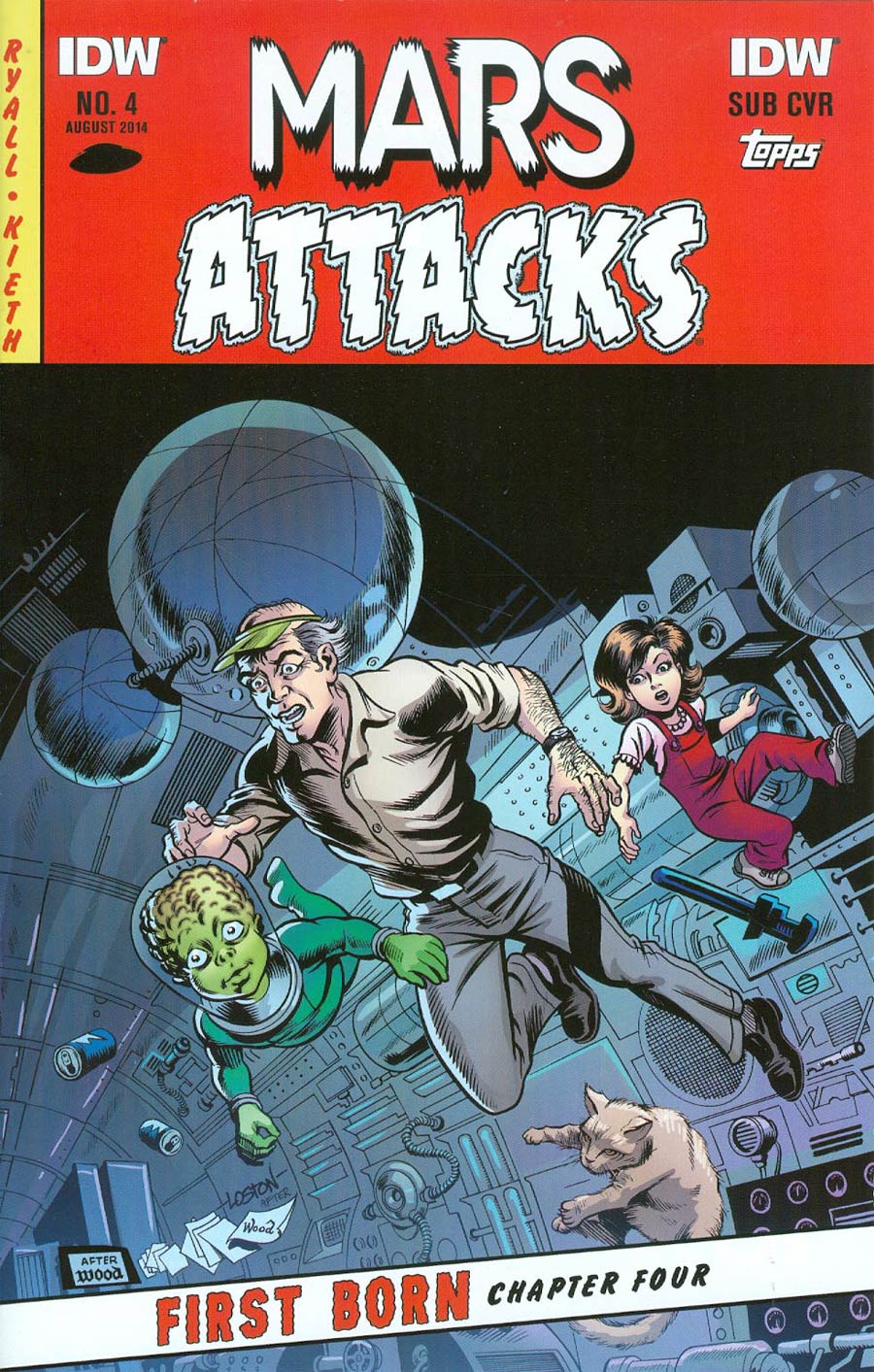 Mars Attacks First Born #4 Cover B Variant Loston Wallace Subscription Cover