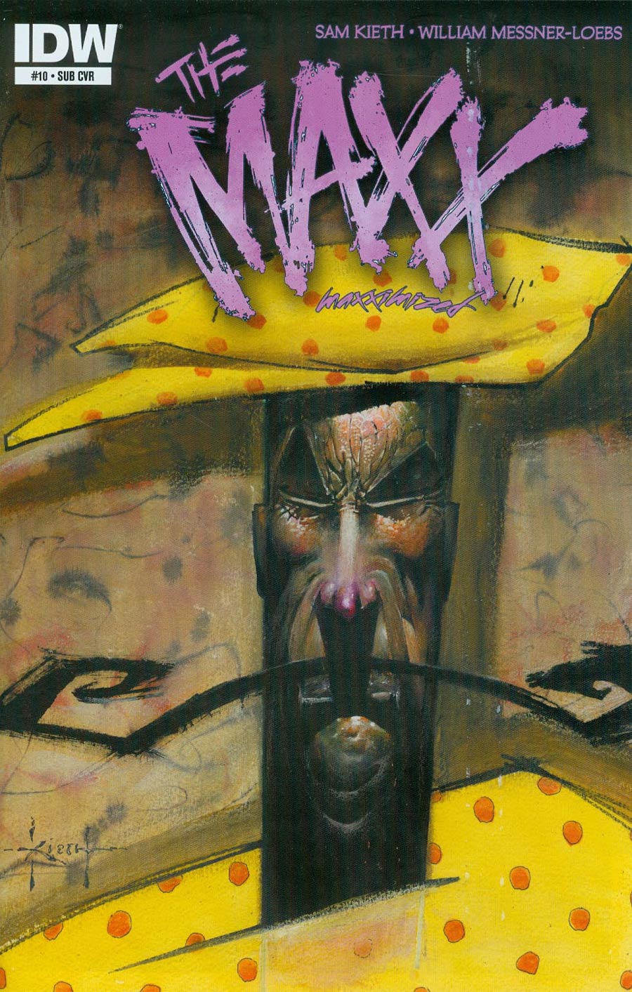 Maxx Maxximized #10 Cover B Variant Sam Kieth Subscription Cover