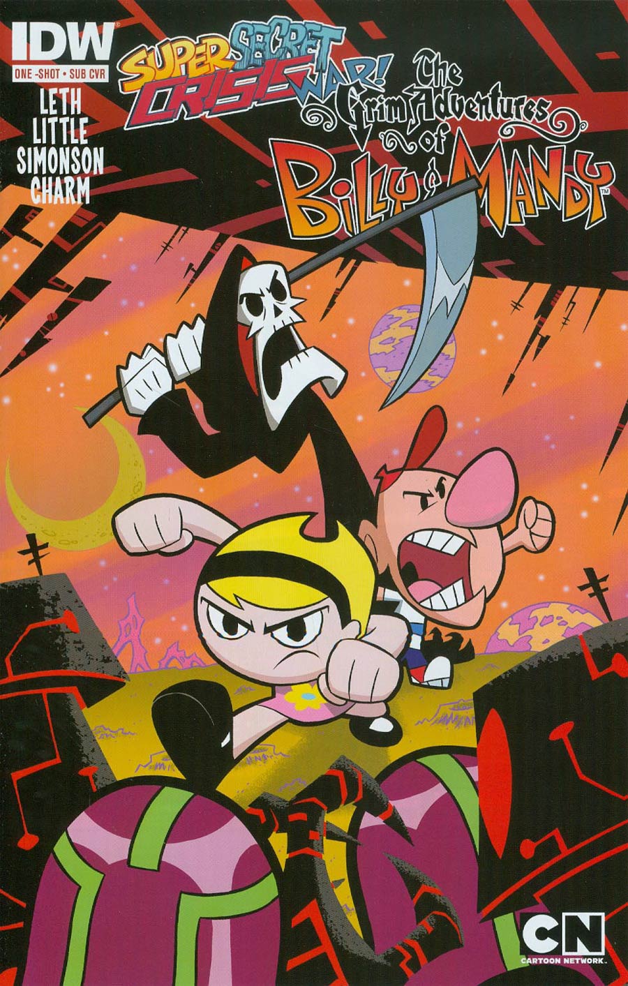 Super Secret Crisis War Grim Adventures Of Billy & Mandy #1 Cover B Variant Ethen Beavers Subscription Cover