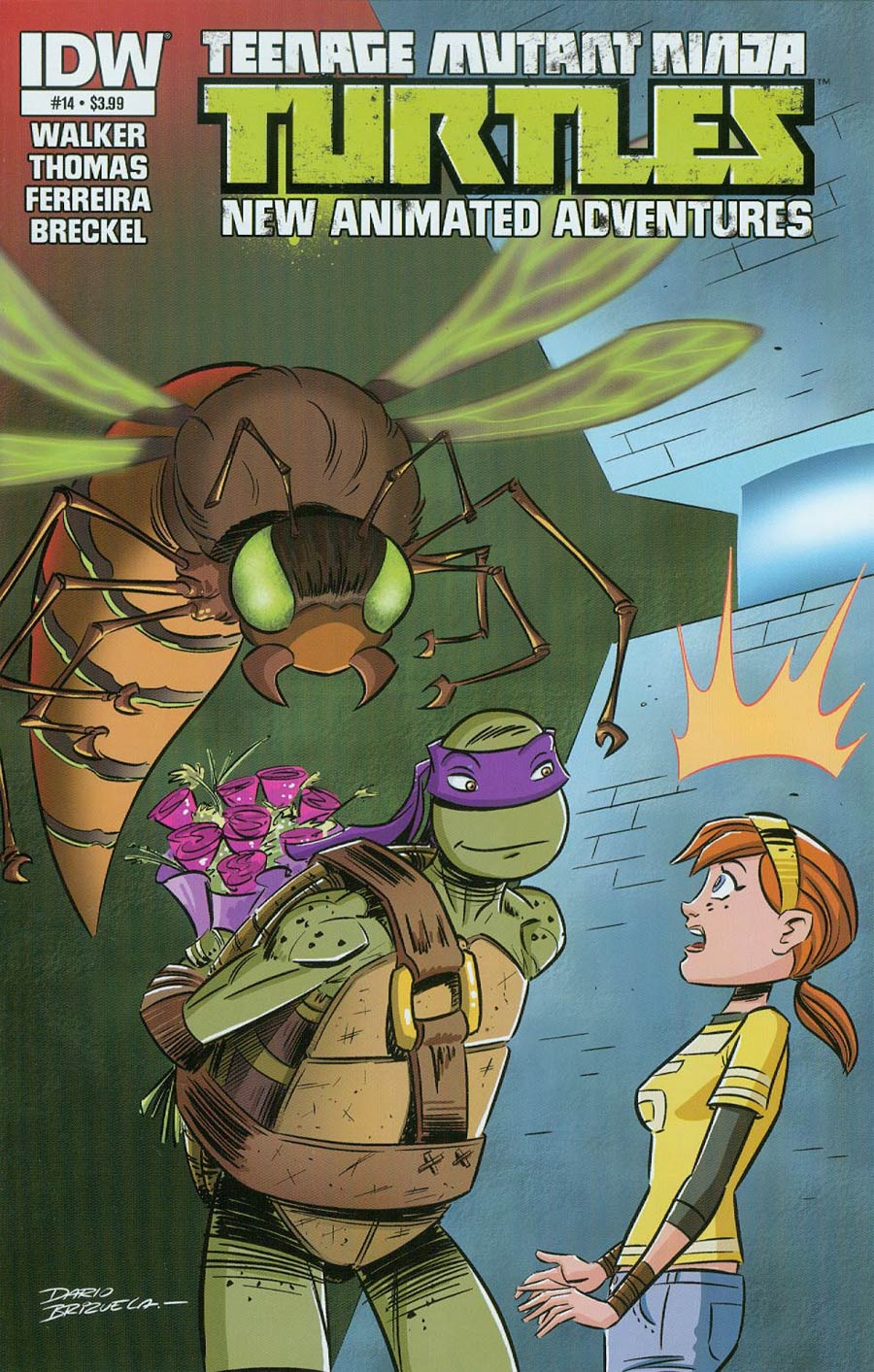 Teenage Mutant Ninja Turtles New Animated Adventures #14 Cover A Regular Dario Brizuela Cover