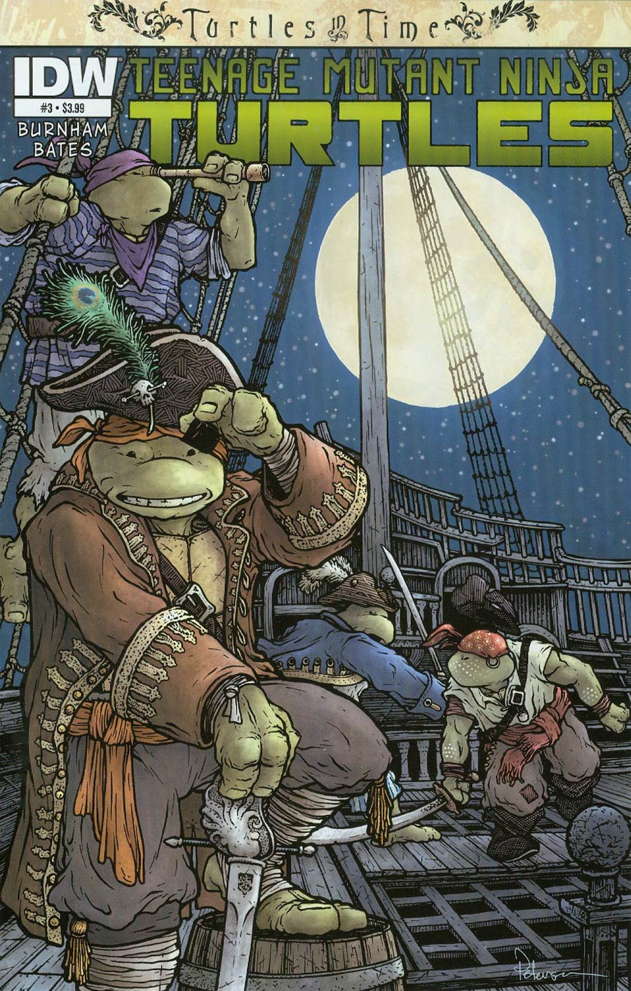 Teenage Mutant Ninja Turtles Turtles In Time #3 Cover A Regular David Petersen Cover