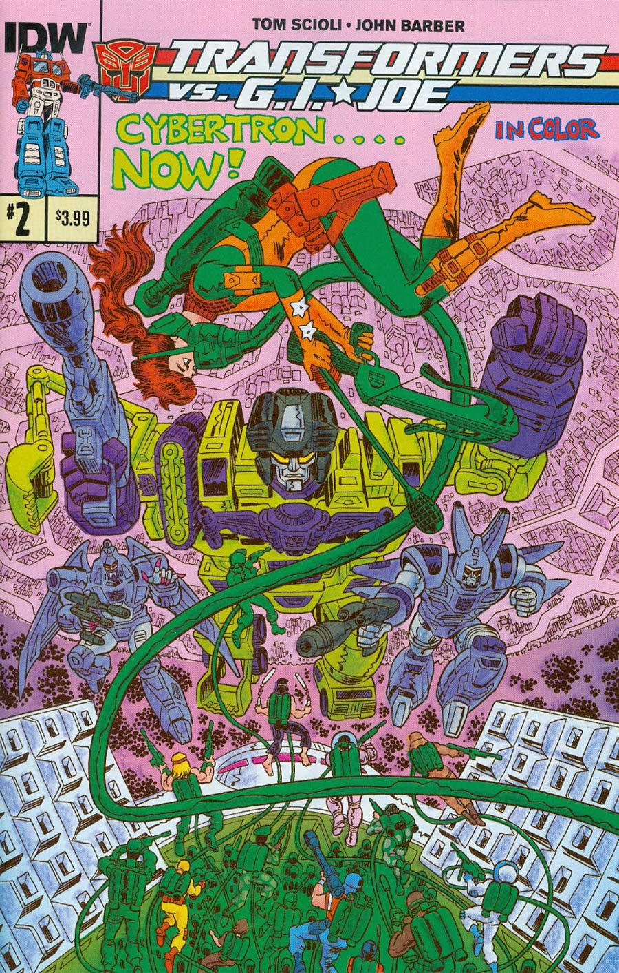 Transformers vs GI Joe #2 Cover A Regular Tom Scioli Cover