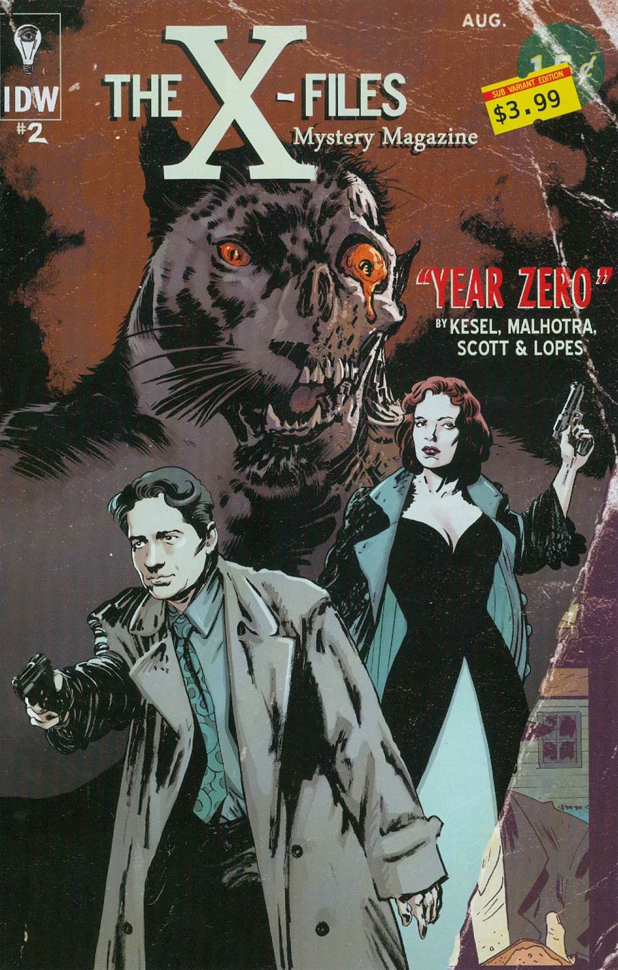 X-Files Year Zero #2 Cover B Variant Robert Hack Subscription Cover