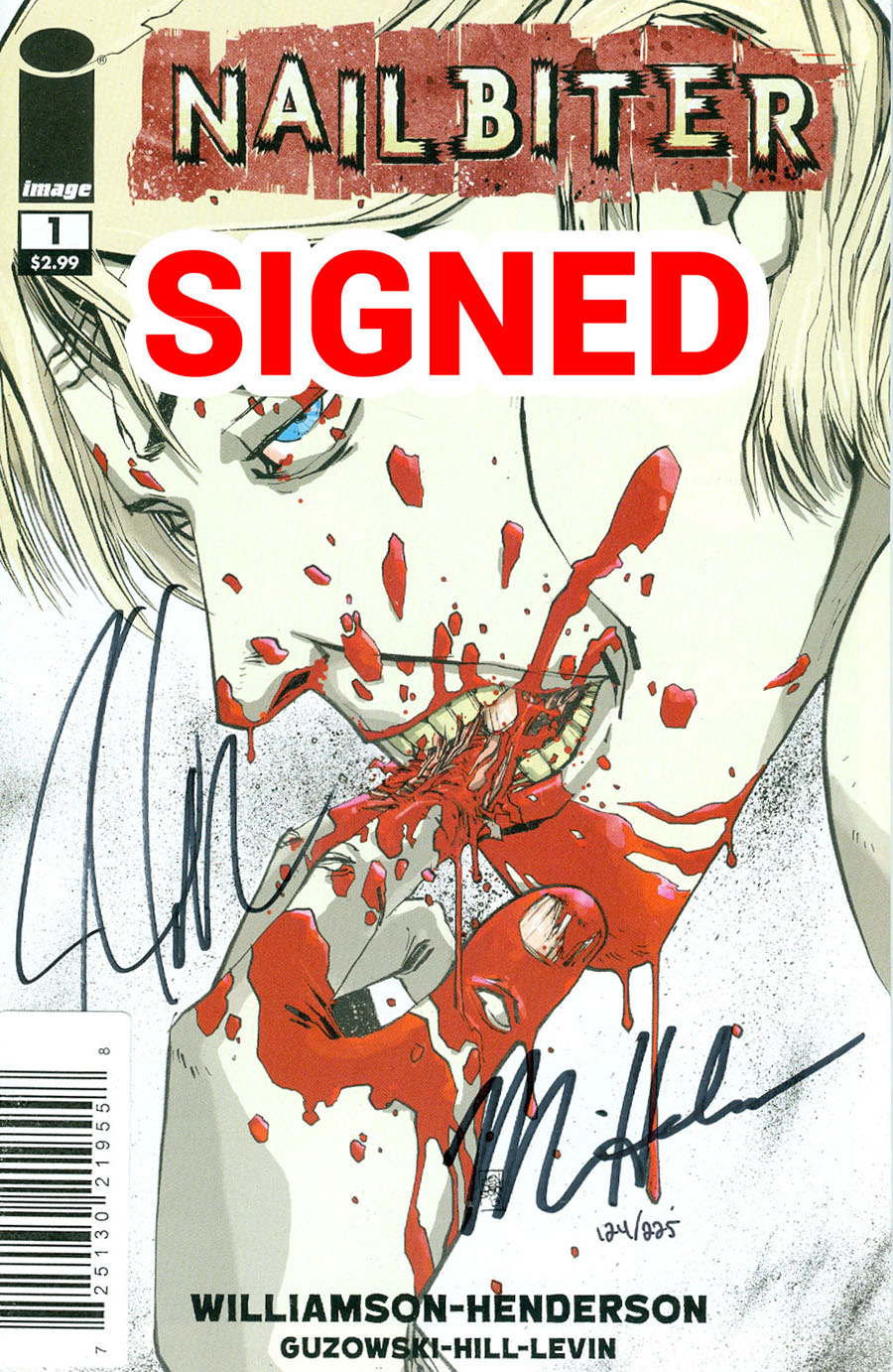 Nailbiter #1 Cover C DF Signed By Joshua Williamson & Mike Henderson