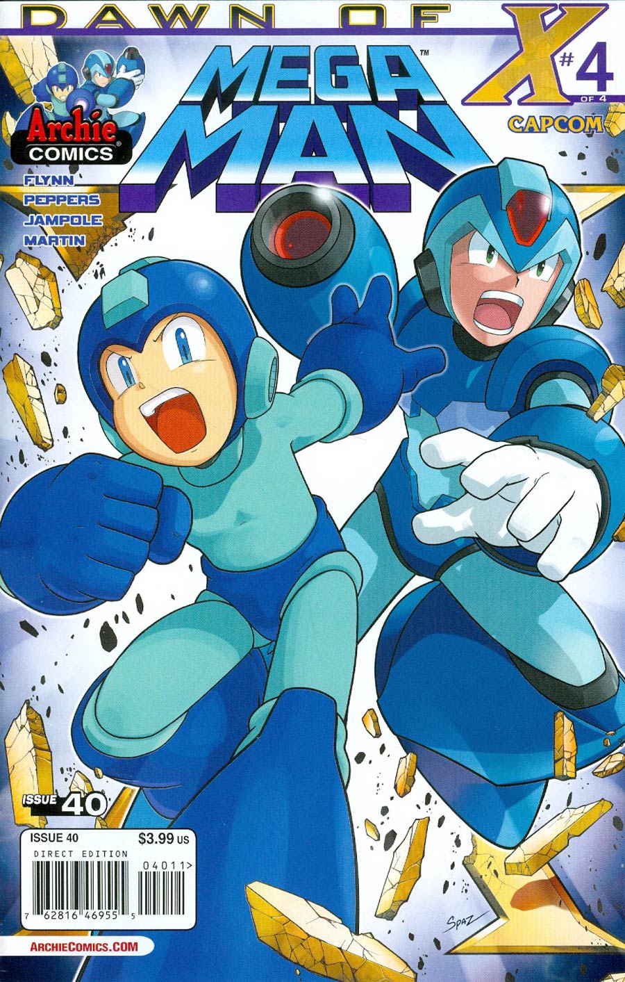 Mega Man Vol 2 #40 Cover A Regular Patrick Spaz Spaziante Cover