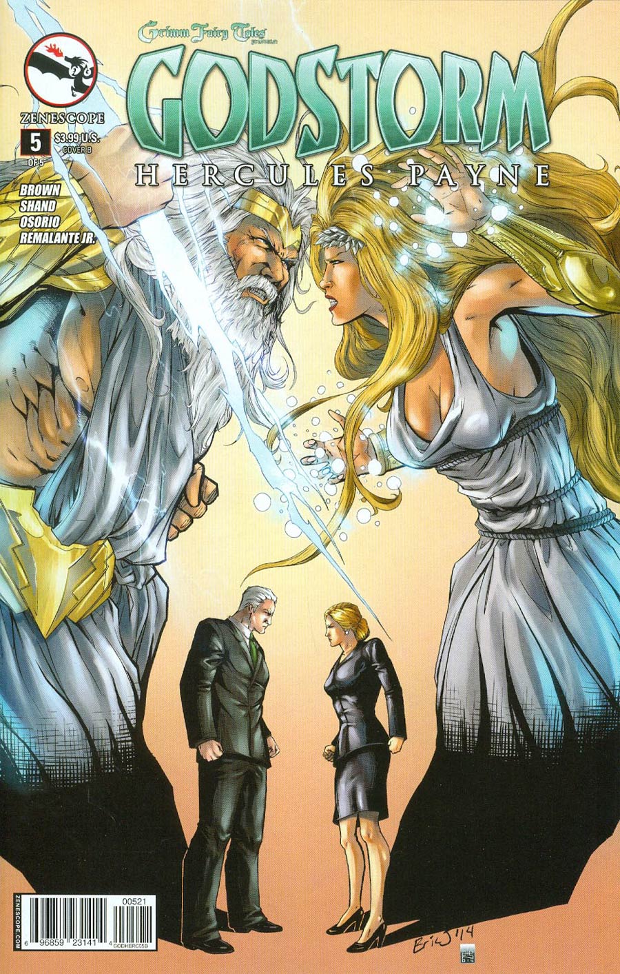 Grimm Fairy Tales Presents Godstorm Hercules Payne #5 Cover B Eric J
