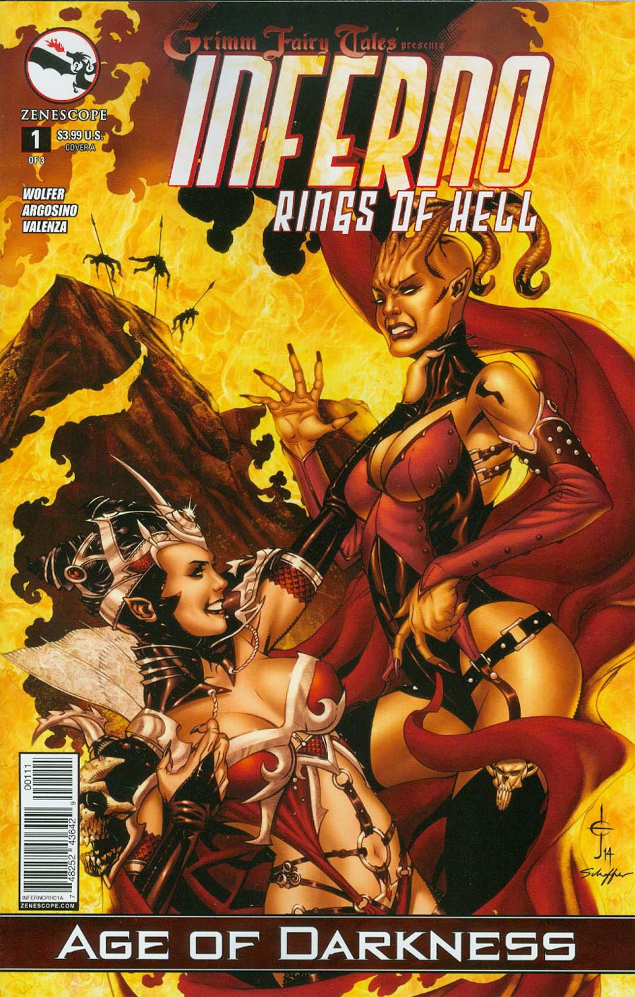 Grimm Fairy Tales Presents Inferno Rings Of Hell #1 Cover A Drew Edward Johnson (Age Of Darkness Tie-In)