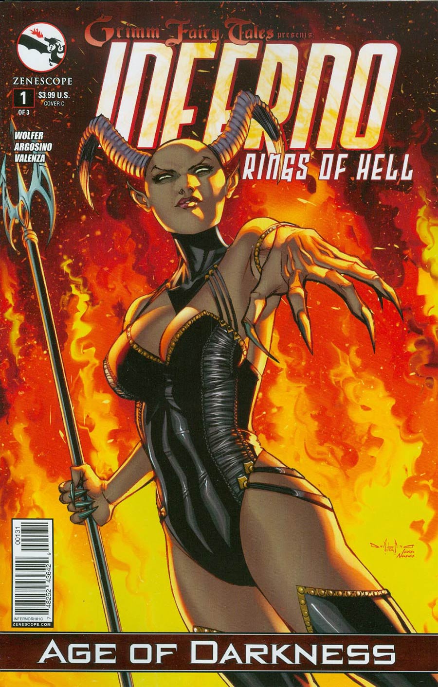 Grimm Fairy Tales Presents Inferno Rings Of Hell #1 Cover C Pasquale Qualano (Age Of Darkness Tie-In)