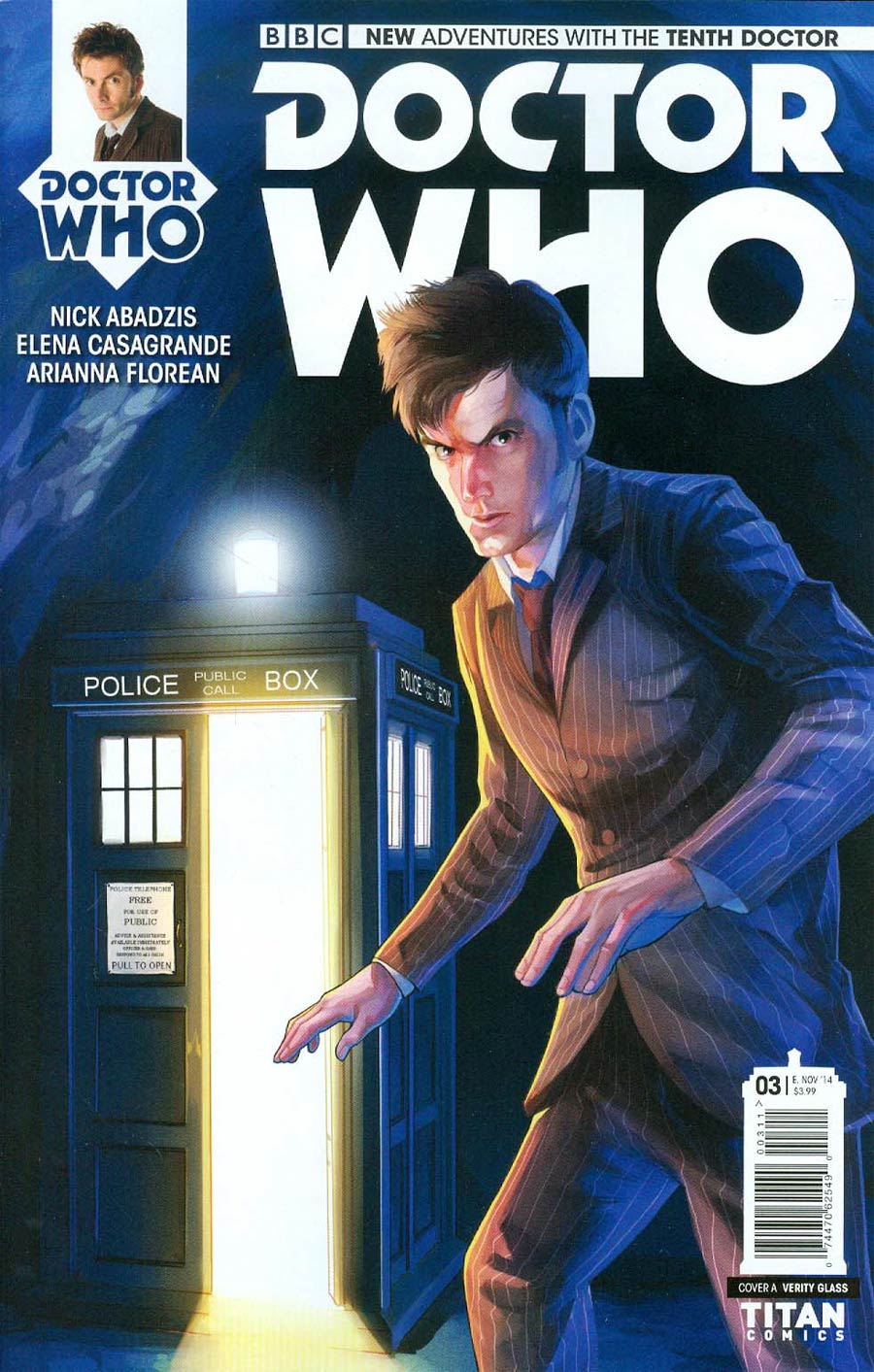 Doctor Who 10th Doctor #3 Cover A Regular Verity Glass Cover