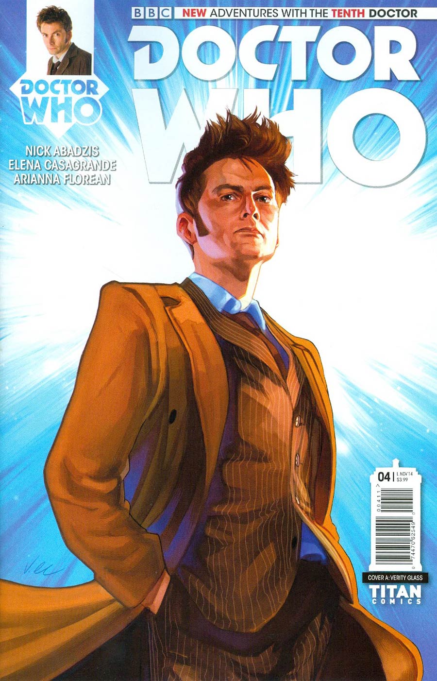 Doctor Who 10th Doctor #4 Cover A Regular Verity Glass Cover