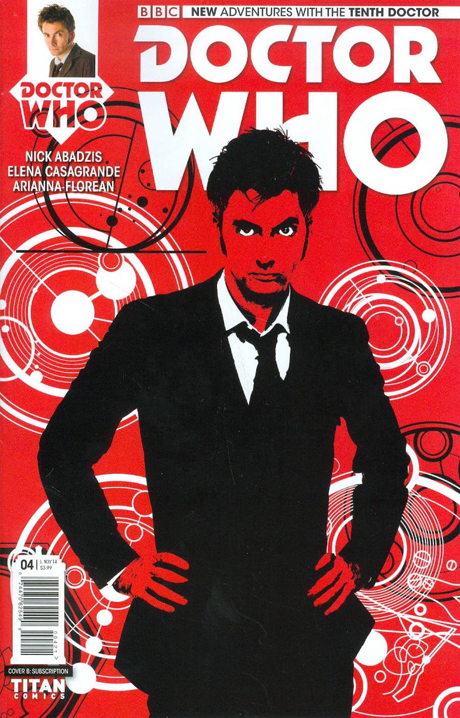 Doctor Who 10th Doctor #4 Cover B Variant Photo Subscription Cover