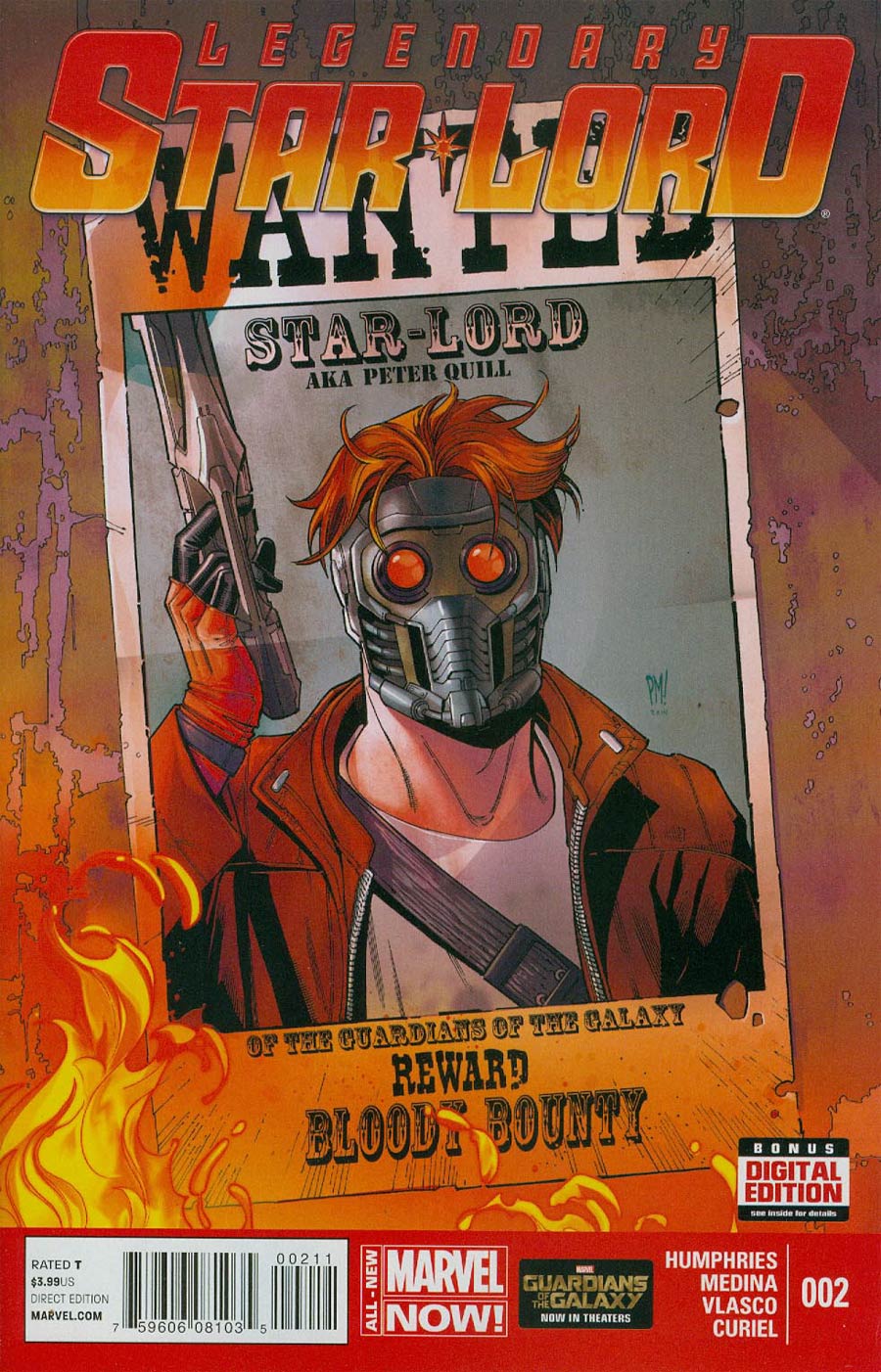 Legendary Star-Lord #2 Cover A 1st Ptg Regular Paco Medina Cover