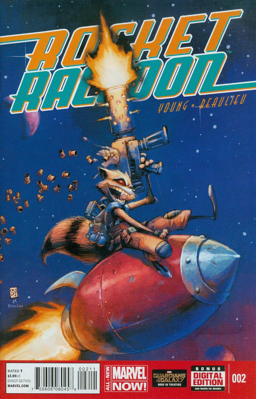 Rocket Raccoon Vol 2 #2 Cover A 1st Ptg Regular Skottie Young Cover