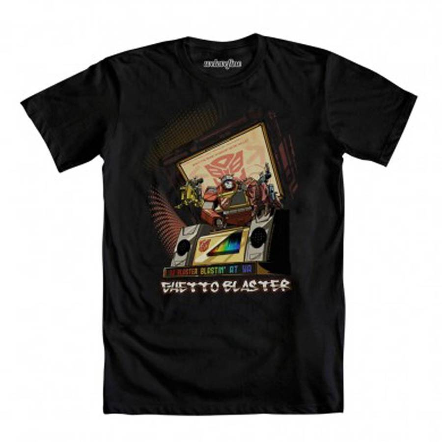 Transformers DJ Blaster Black T-Shirt Large