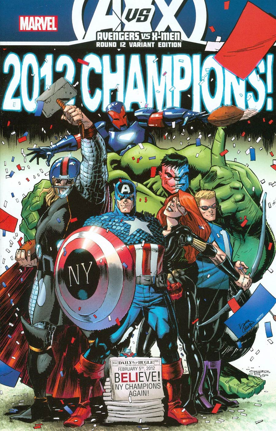 Avengers vs X-Men #12 Cover H Avengers 2012 NYCC Exclusive Ryan Stegman Variant Cover